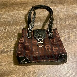 Chic Black and Brown Shoulder Bag - : Etienne Aigner Ellington